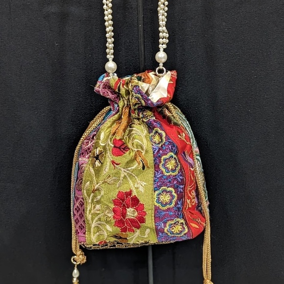Potli Handcrafted Bag- Bohemian Sling Bag -Cross Body - Picture 1 of 6